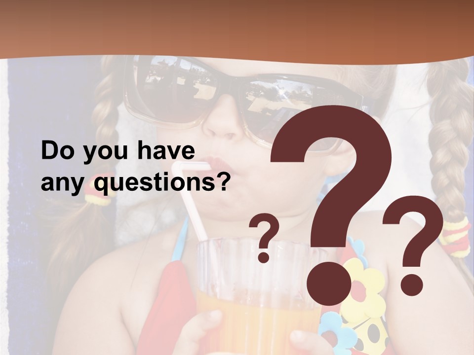 Refreshment Orange Raw PowerPoint Template