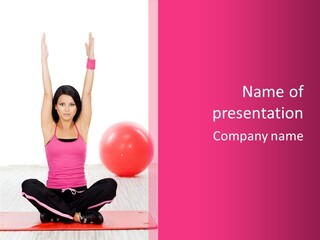 Expecting Red Maternity PowerPoint Template