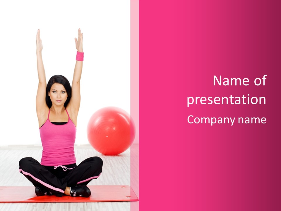 Expecting Red Maternity PowerPoint Template