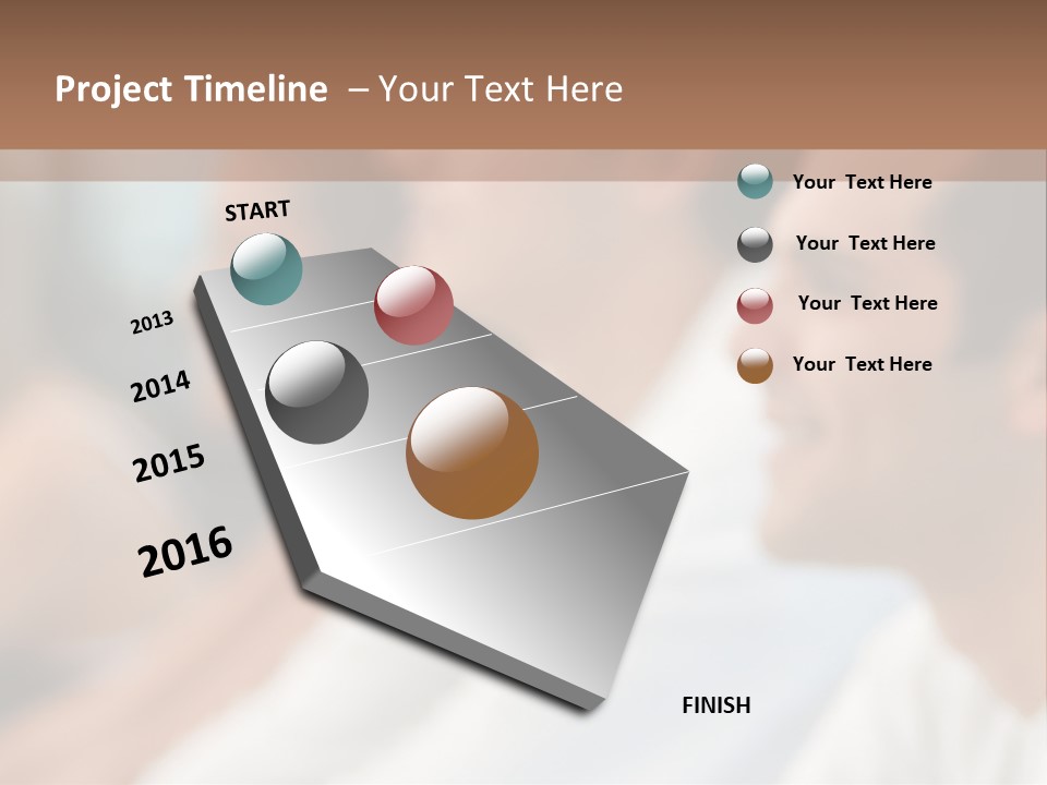Happy Enjoying Expectant PowerPoint Template