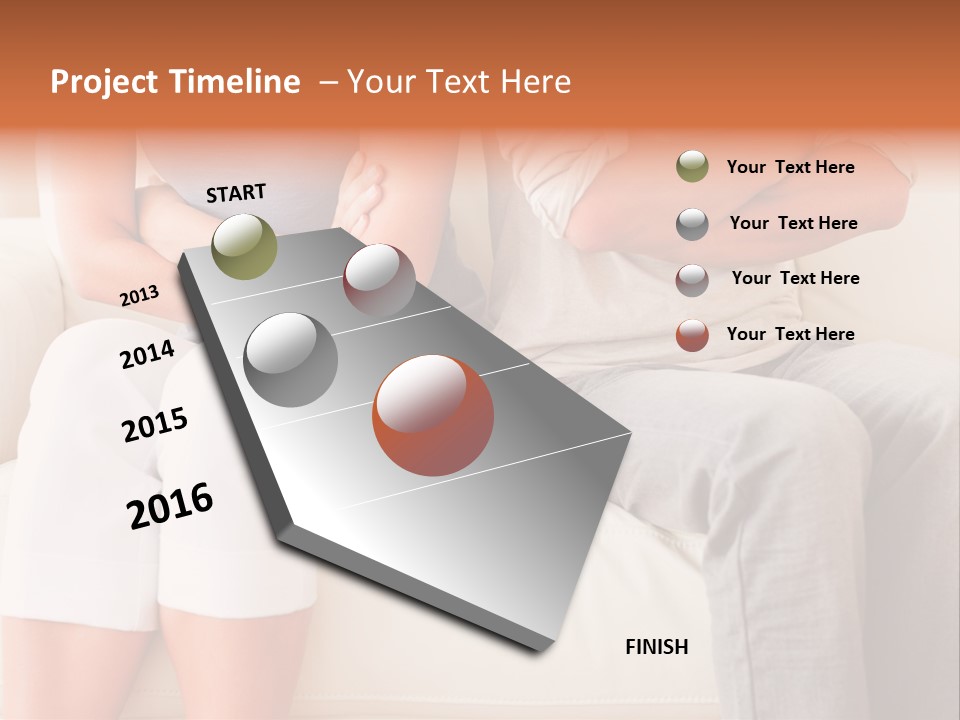 Motherhood Eating Expectant PowerPoint Template
