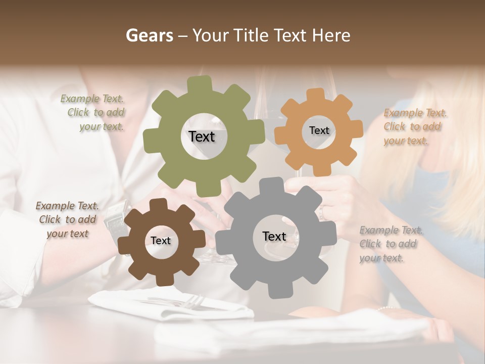 Saltwater Meat Female PowerPoint Template