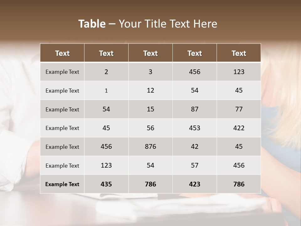 Saltwater Meat Female PowerPoint Template