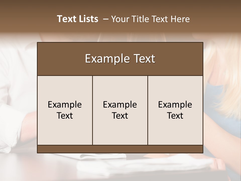 Saltwater Meat Female PowerPoint Template