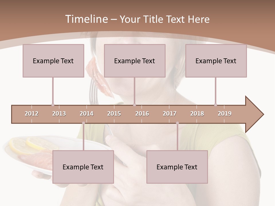 A Woman Is Holding A Plate Of Food PowerPoint Template