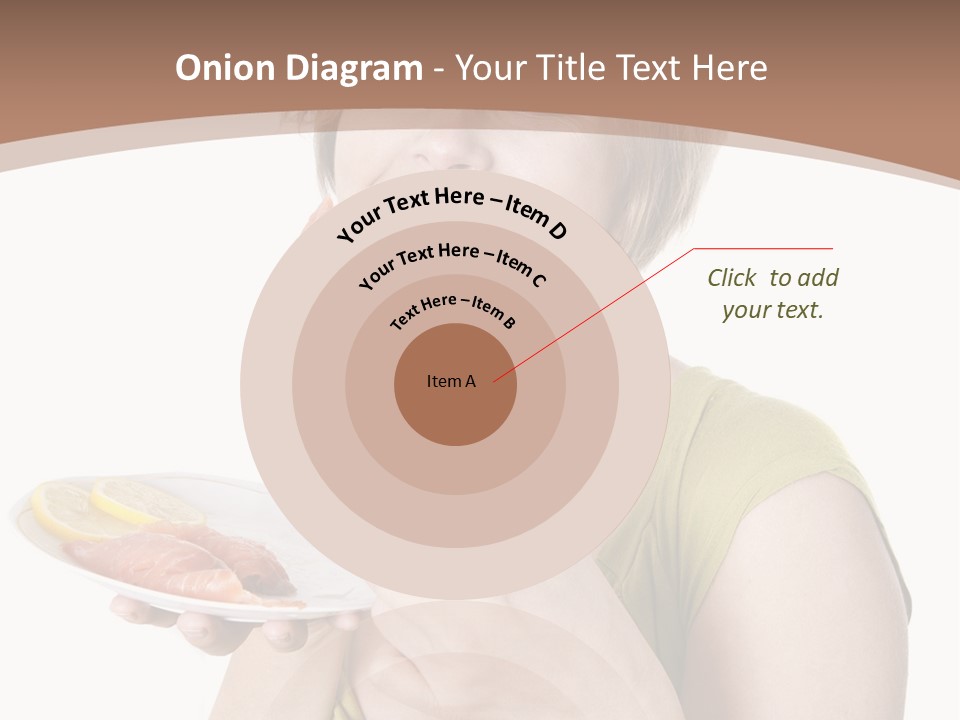 A Woman Is Holding A Plate Of Food PowerPoint Template