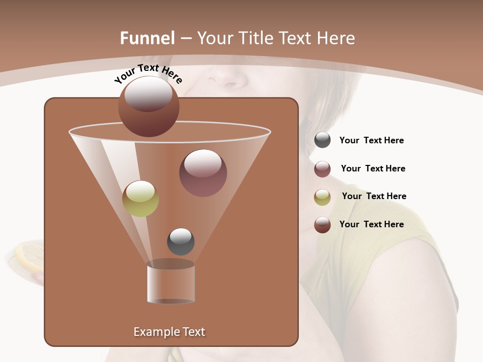 A Woman Is Holding A Plate Of Food PowerPoint Template