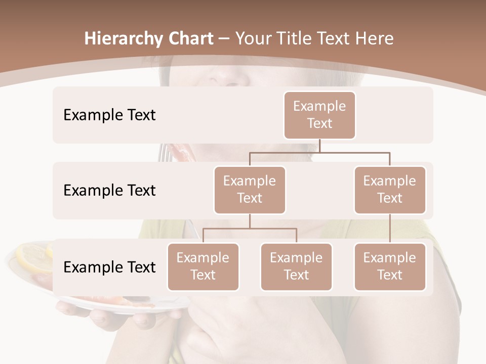 A Woman Is Holding A Plate Of Food PowerPoint Template