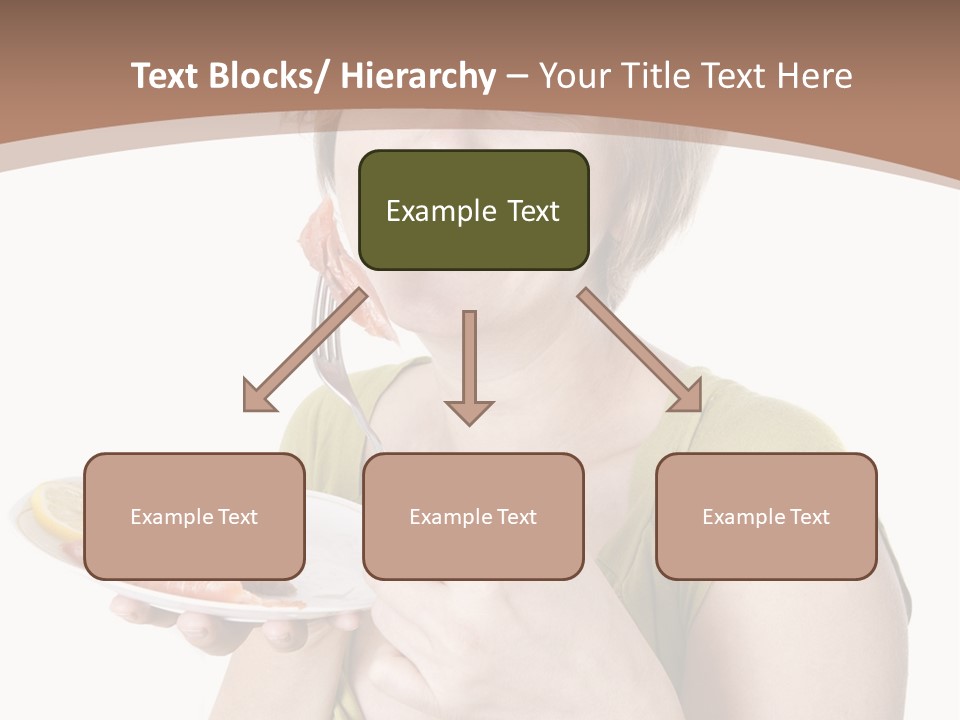 A Woman Is Holding A Plate Of Food PowerPoint Template