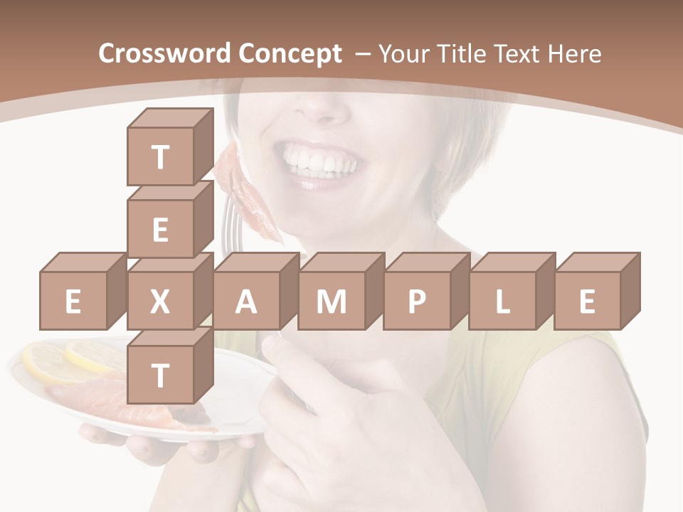 A Woman Is Holding A Plate Of Food PowerPoint Template