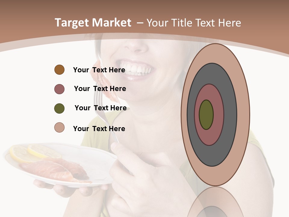 A Woman Is Holding A Plate Of Food PowerPoint Template