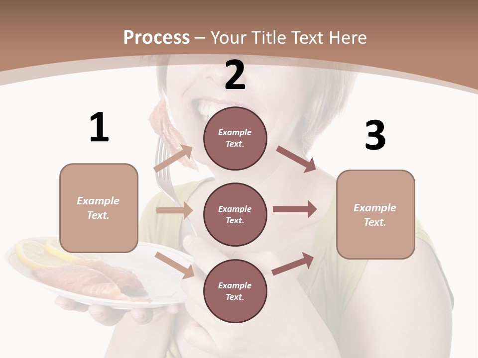 A Woman Is Holding A Plate Of Food PowerPoint Template