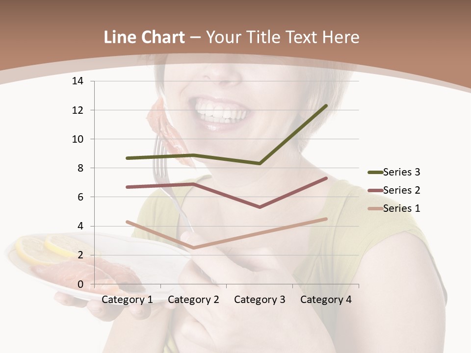 A Woman Is Holding A Plate Of Food PowerPoint Template