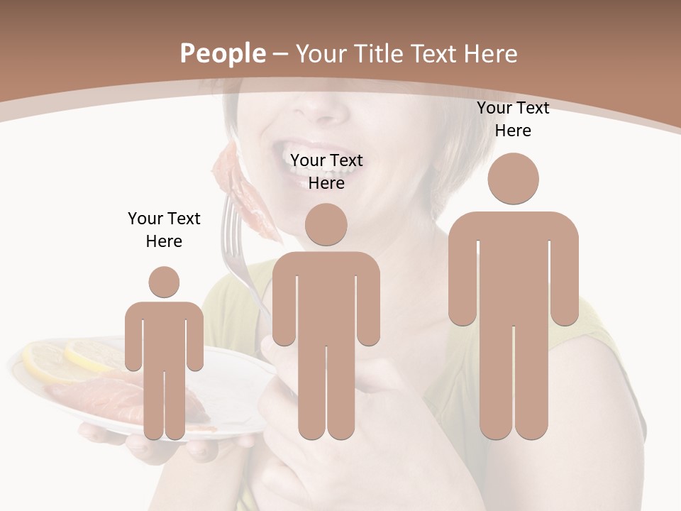 A Woman Is Holding A Plate Of Food PowerPoint Template