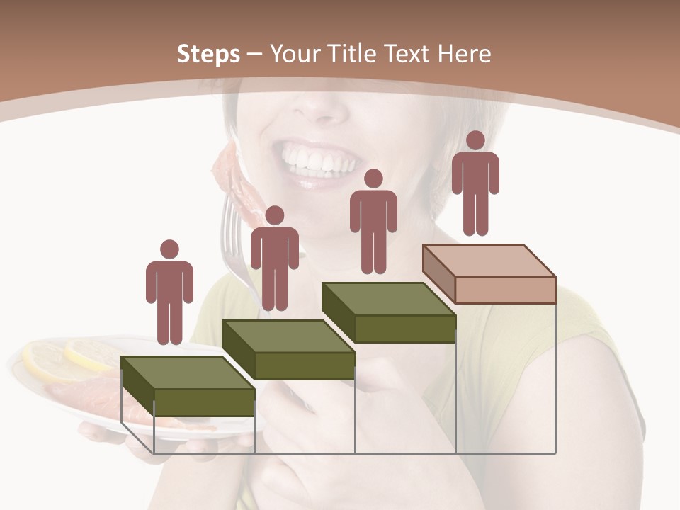 A Woman Is Holding A Plate Of Food PowerPoint Template