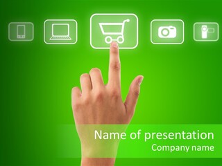 Technology Touch Decide PowerPoint Template