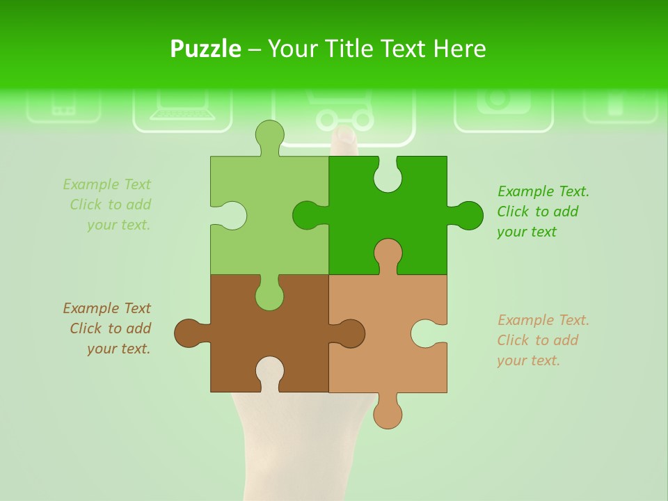 Technology Touch Decide PowerPoint Template