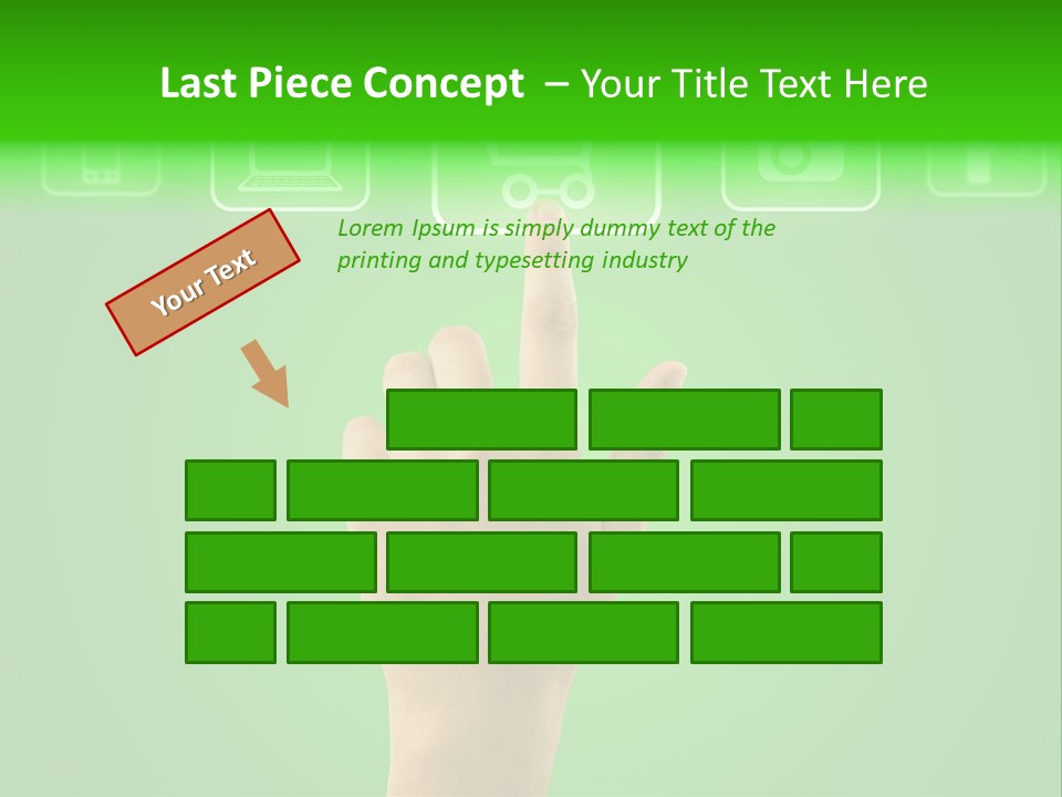 Technology Touch Decide PowerPoint Template