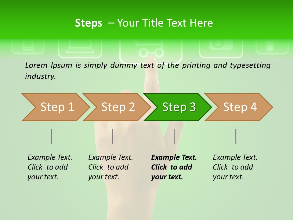 Technology Touch Decide PowerPoint Template