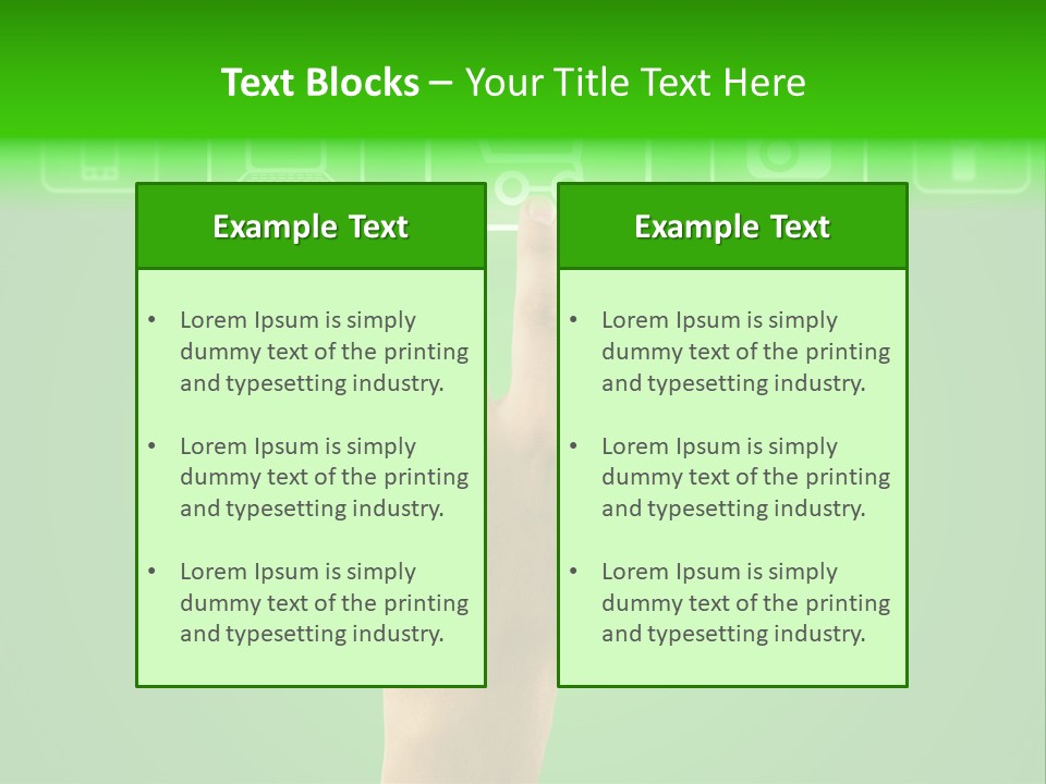Technology Touch Decide PowerPoint Template