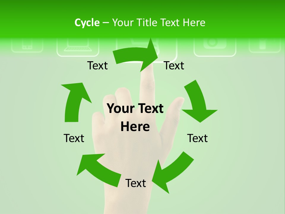 Technology Touch Decide PowerPoint Template