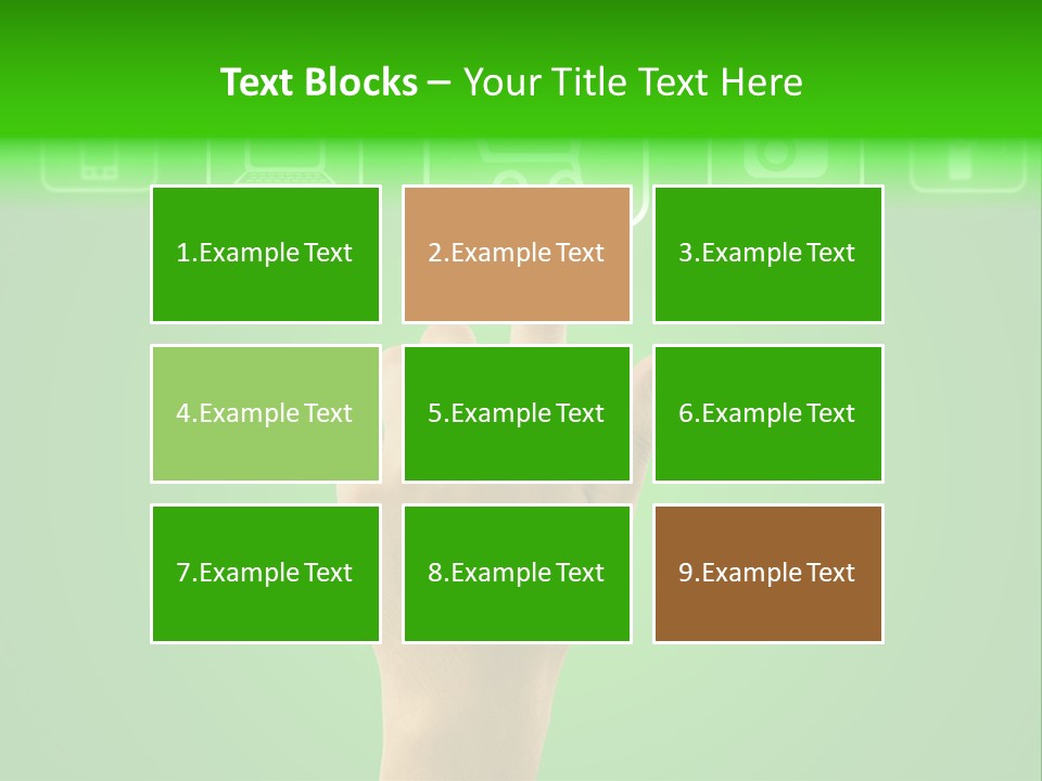 Technology Touch Decide PowerPoint Template