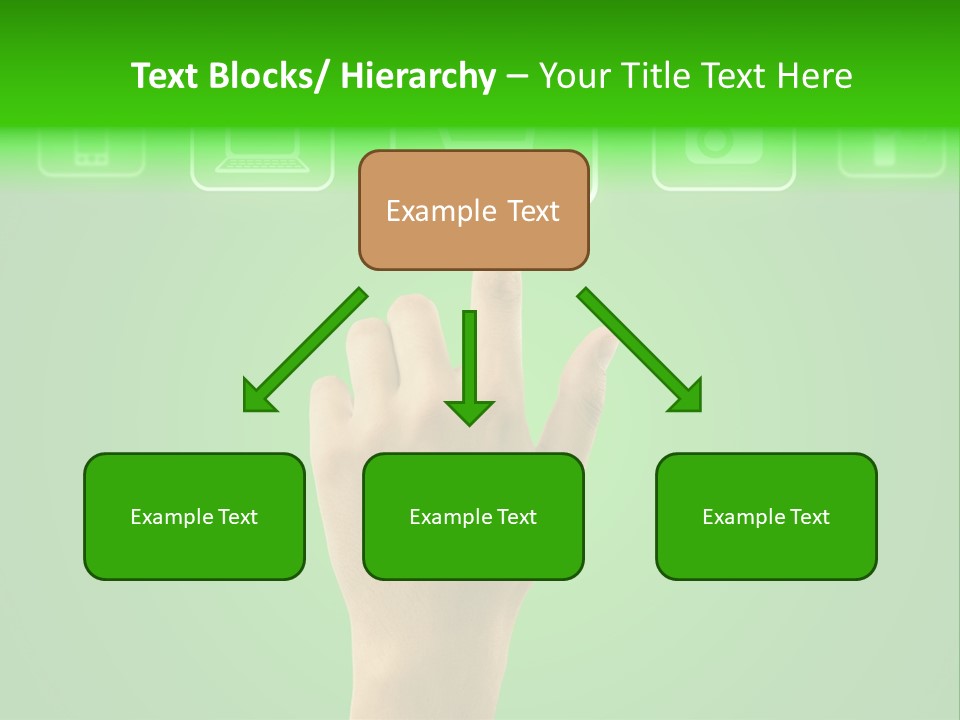 Technology Touch Decide PowerPoint Template