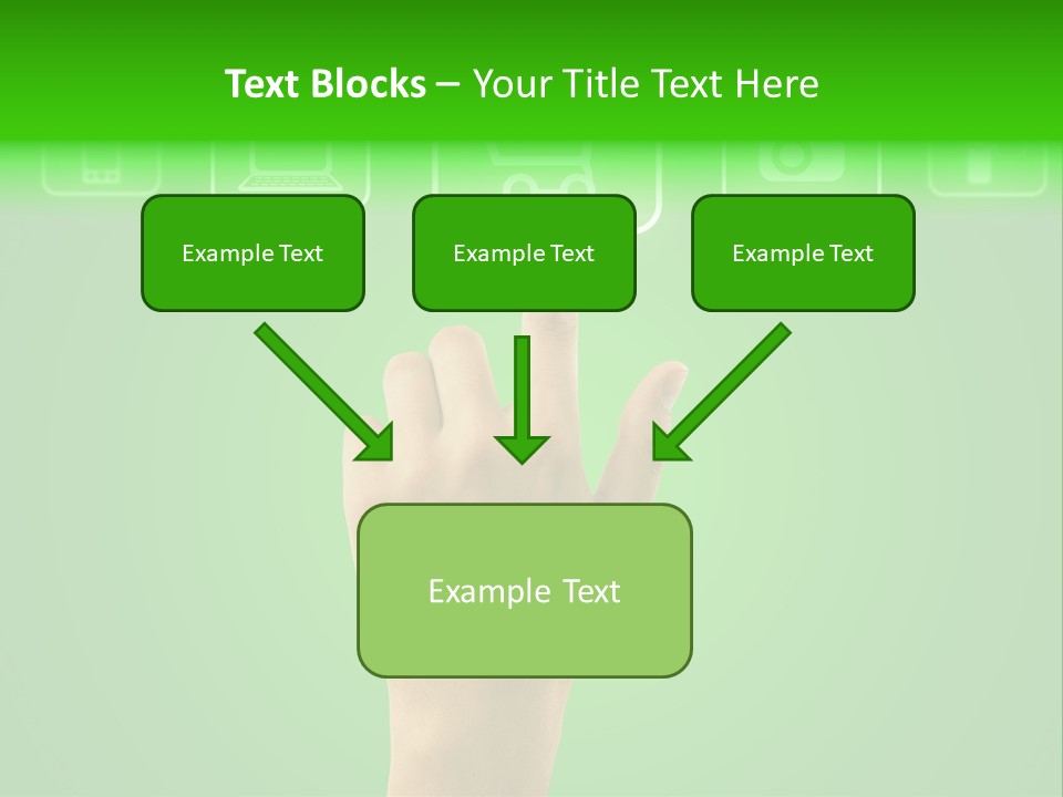 Technology Touch Decide PowerPoint Template