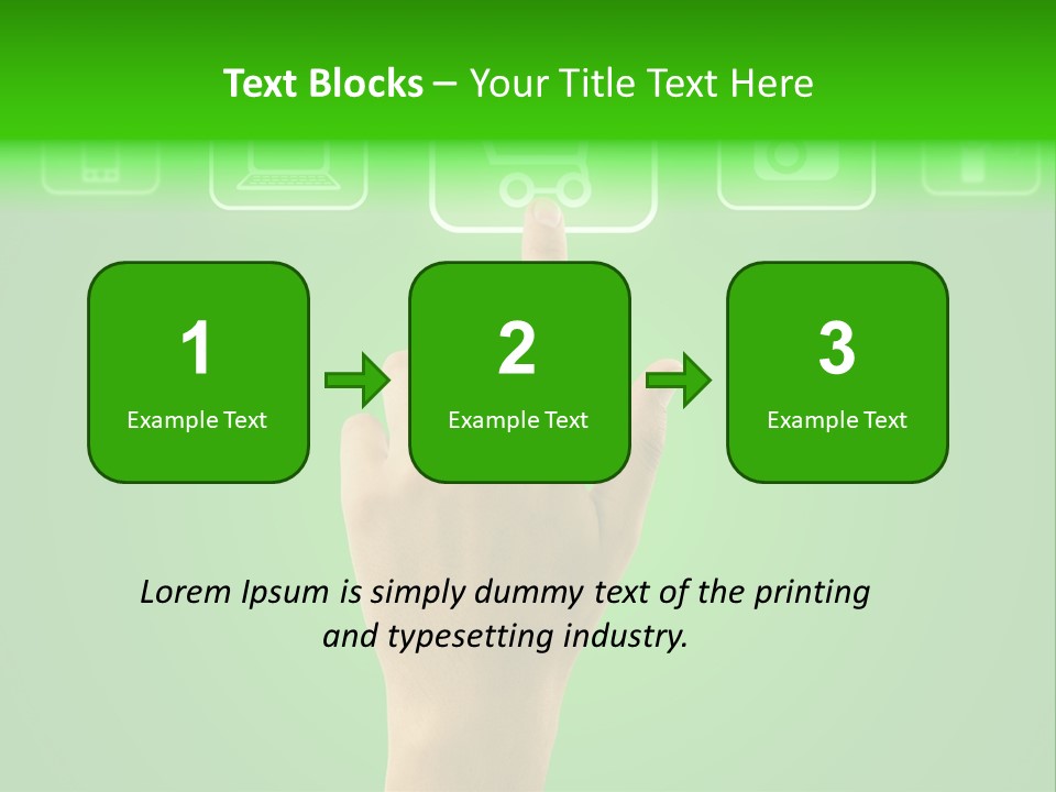 Technology Touch Decide PowerPoint Template