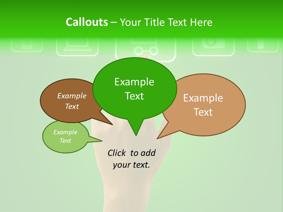 Technology Touch Decide PowerPoint Template