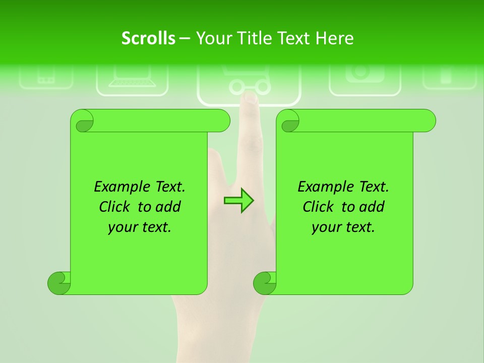 Technology Touch Decide PowerPoint Template