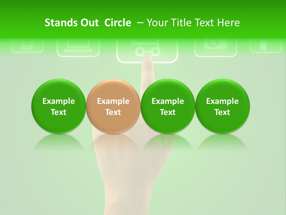 Technology Touch Decide PowerPoint Template