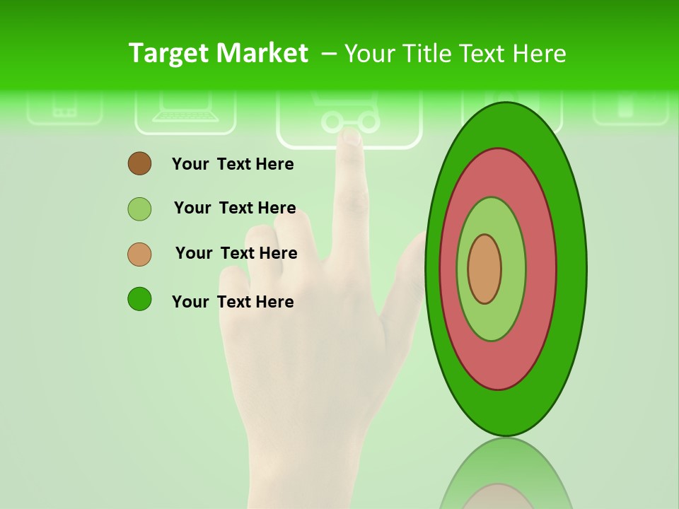 Technology Touch Decide PowerPoint Template