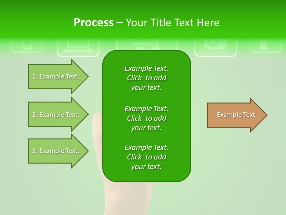 Technology Touch Decide PowerPoint Template