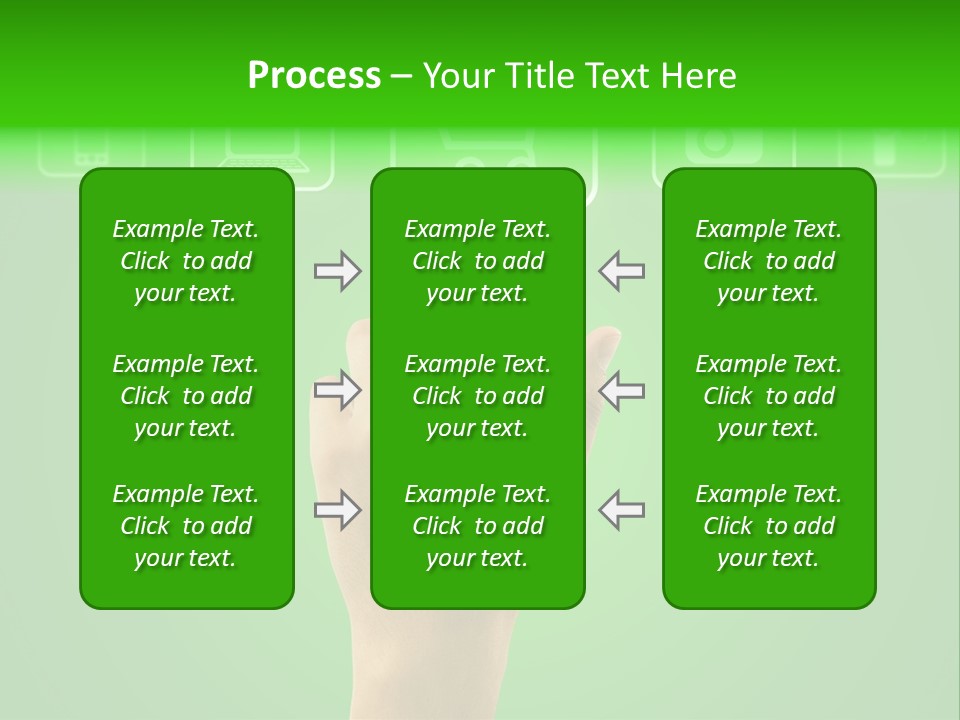 Technology Touch Decide PowerPoint Template