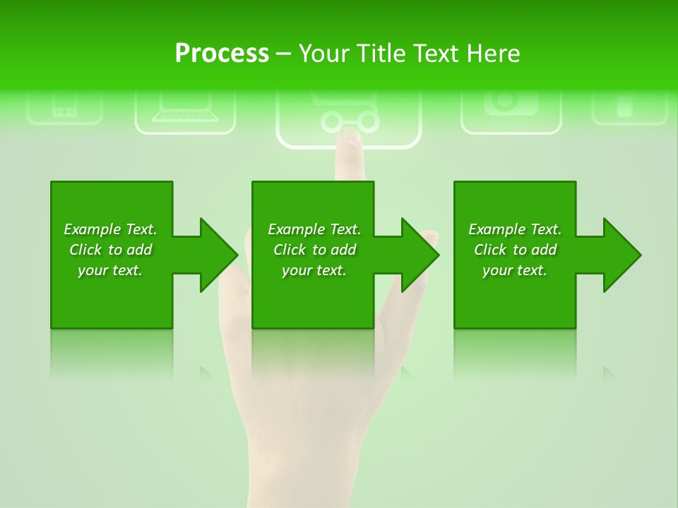 Technology Touch Decide PowerPoint Template