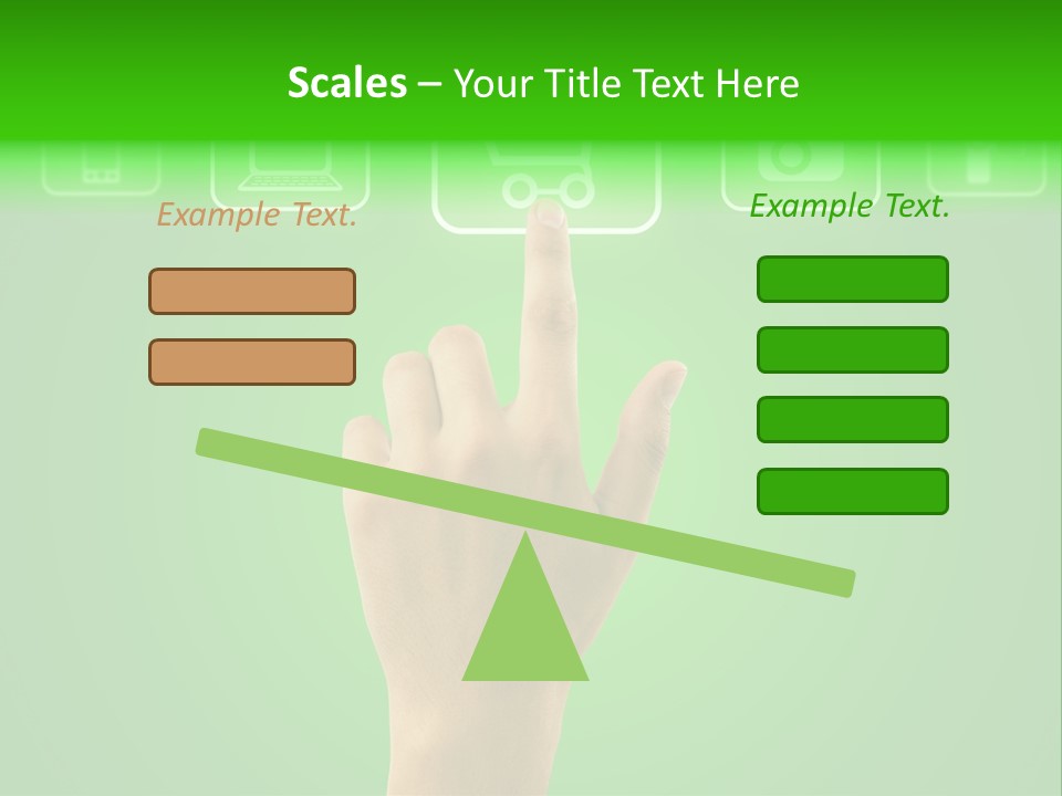 Technology Touch Decide PowerPoint Template