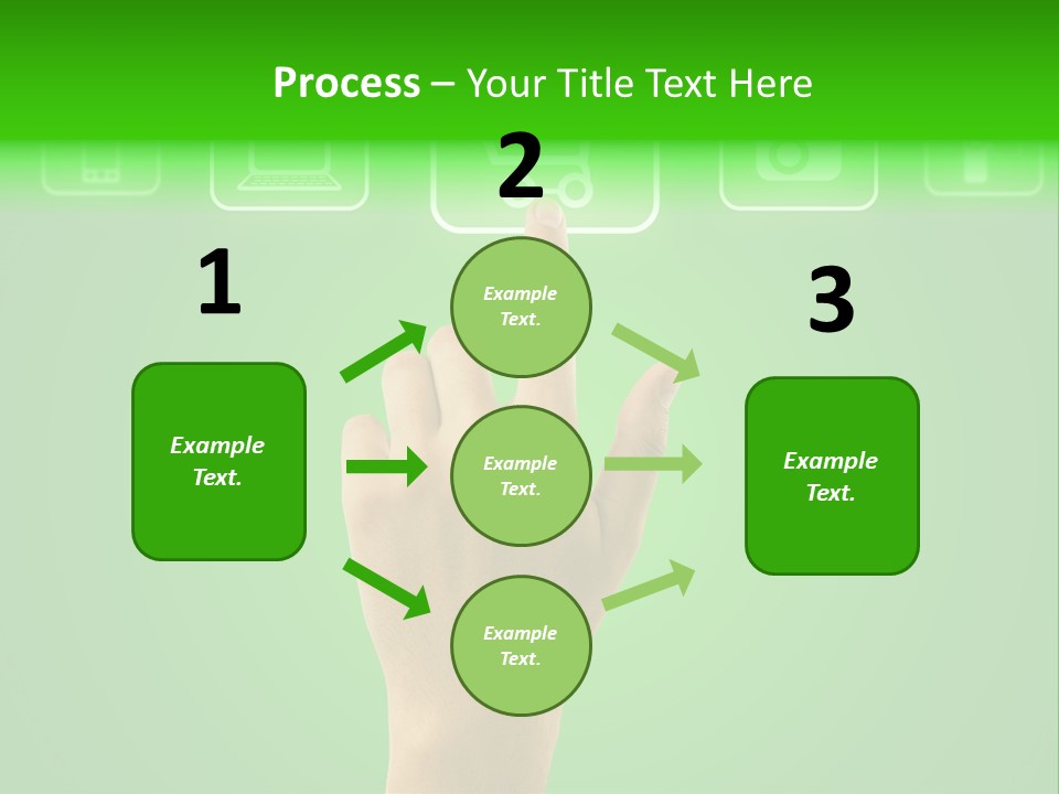 Technology Touch Decide PowerPoint Template