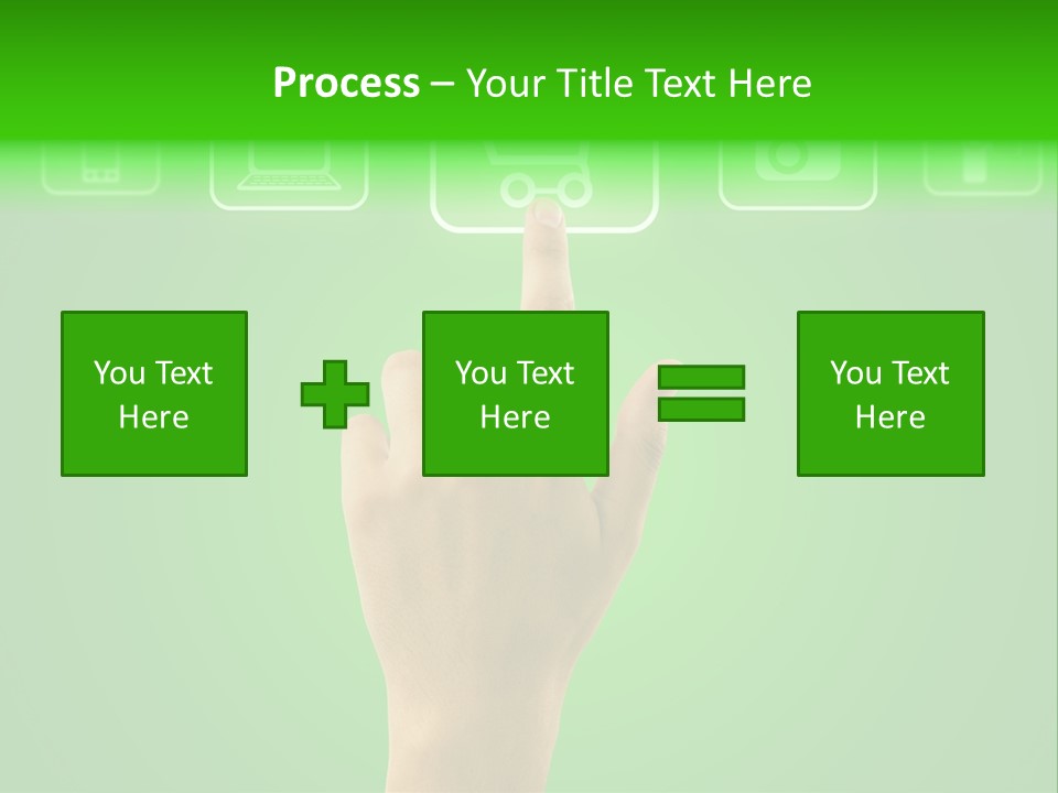 Technology Touch Decide PowerPoint Template