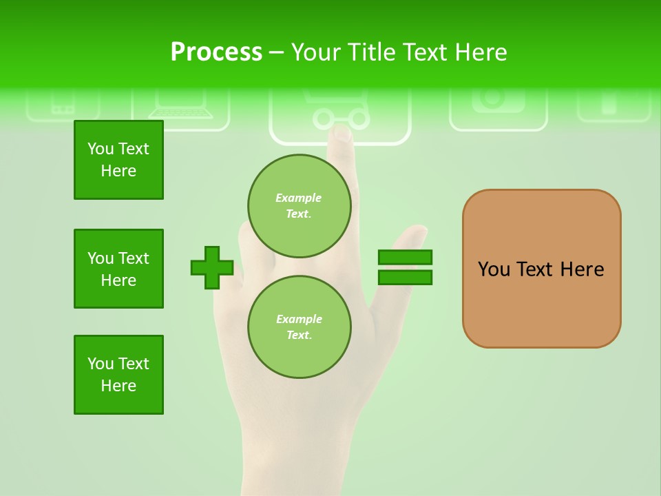 Technology Touch Decide PowerPoint Template