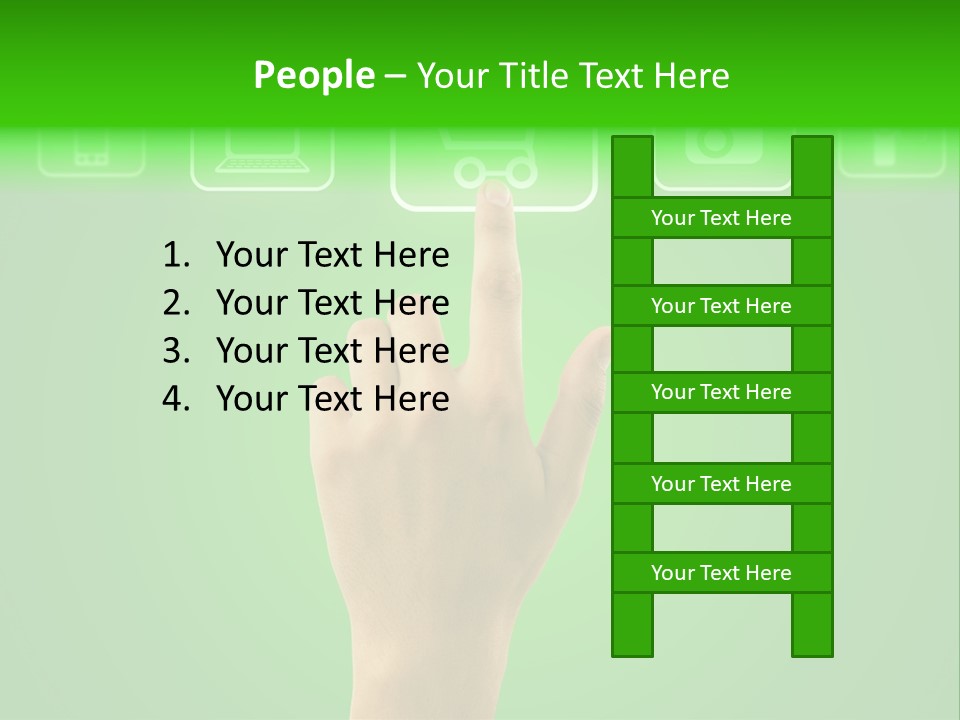 Technology Touch Decide PowerPoint Template