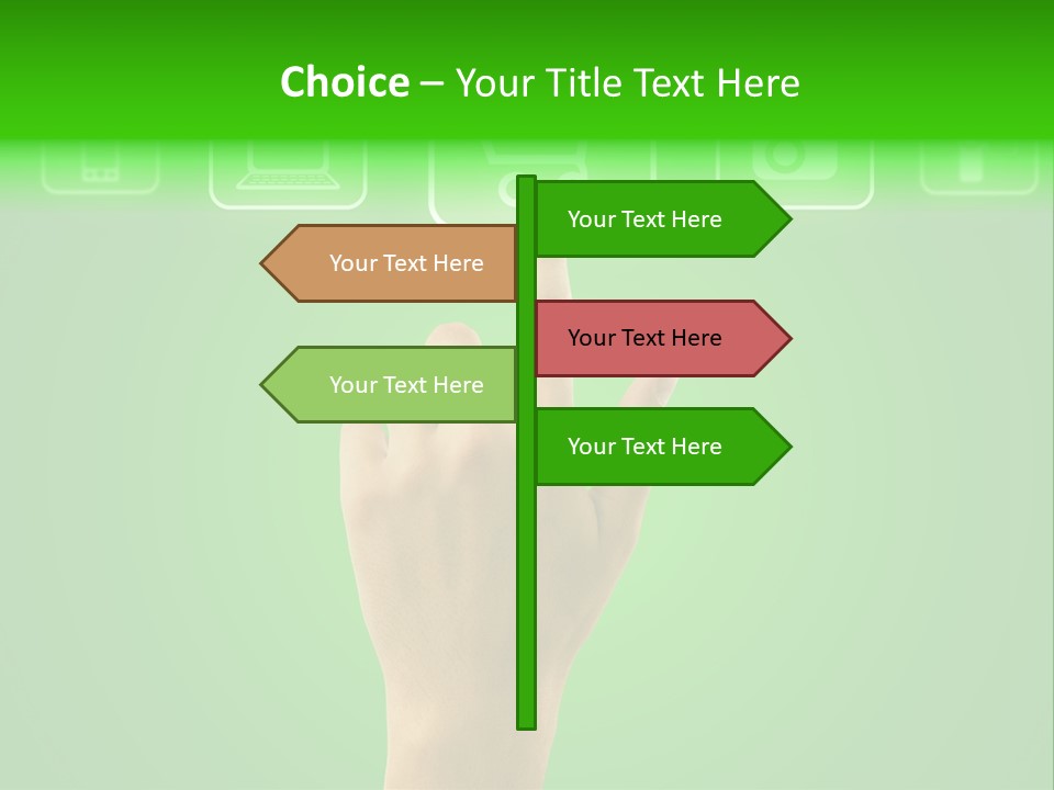 Technology Touch Decide PowerPoint Template
