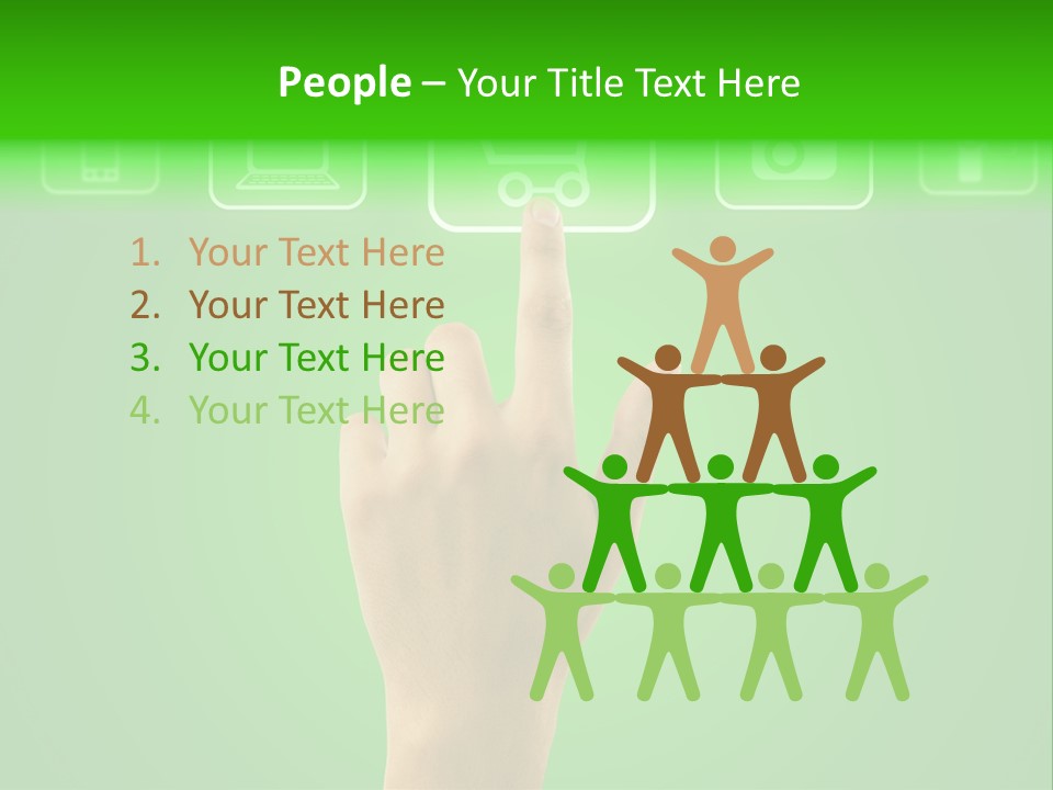 Technology Touch Decide PowerPoint Template