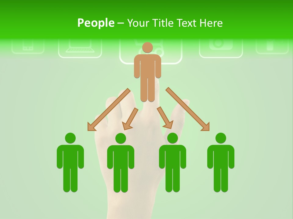 Technology Touch Decide PowerPoint Template