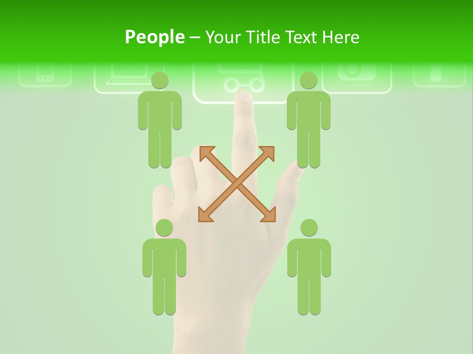 Technology Touch Decide PowerPoint Template