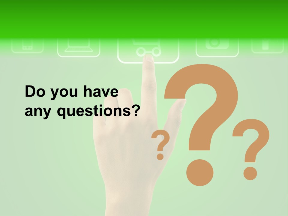 Technology Touch Decide PowerPoint Template