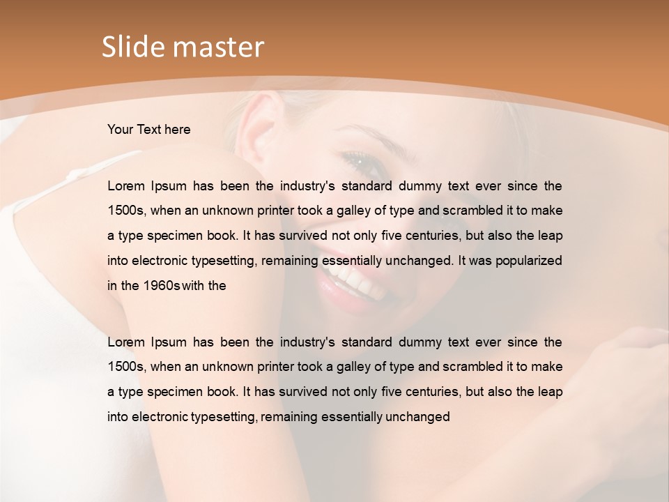 Hug Happy Girlfriend PowerPoint Template