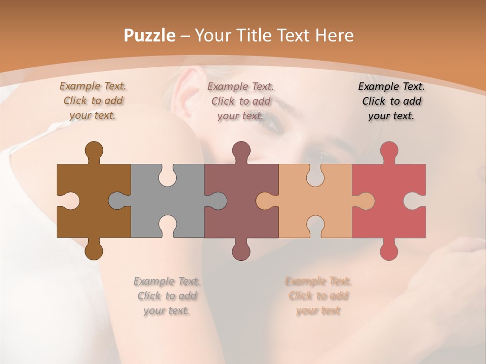 Hug Happy Girlfriend PowerPoint Template