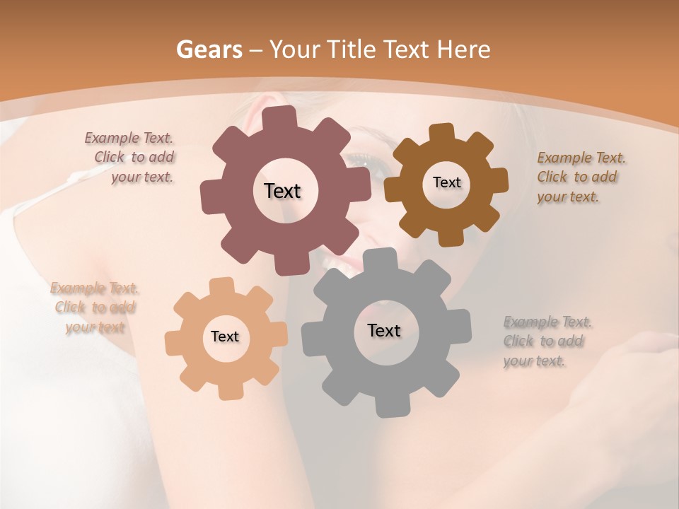 Hug Happy Girlfriend PowerPoint Template