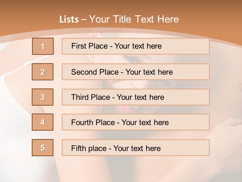 Hug Happy Girlfriend PowerPoint Template